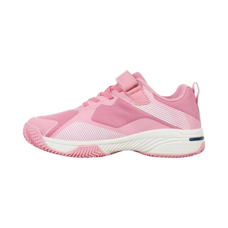 Match Velcro Clay Sandplatzschuh Kinder-pink, weiß