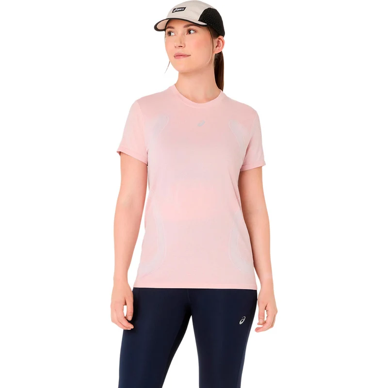 Road Seamless Laufshirt Damen - rosa, pink