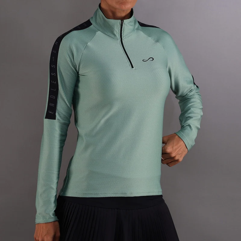 Kirsch Iconic Ii Longsleeve Damen-Grün,Dunkelblau