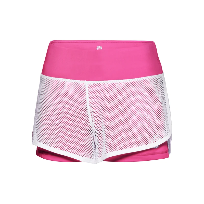 Efia Tech (2in1) Shorts Damen-Pink,Weiß