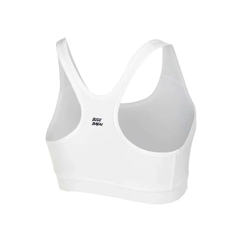 Crew Medium Support Sport-BH Damen-Weiß