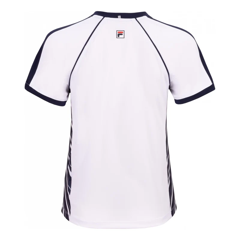 Josefine T-Shirt Damen-weiß, dunkelblau