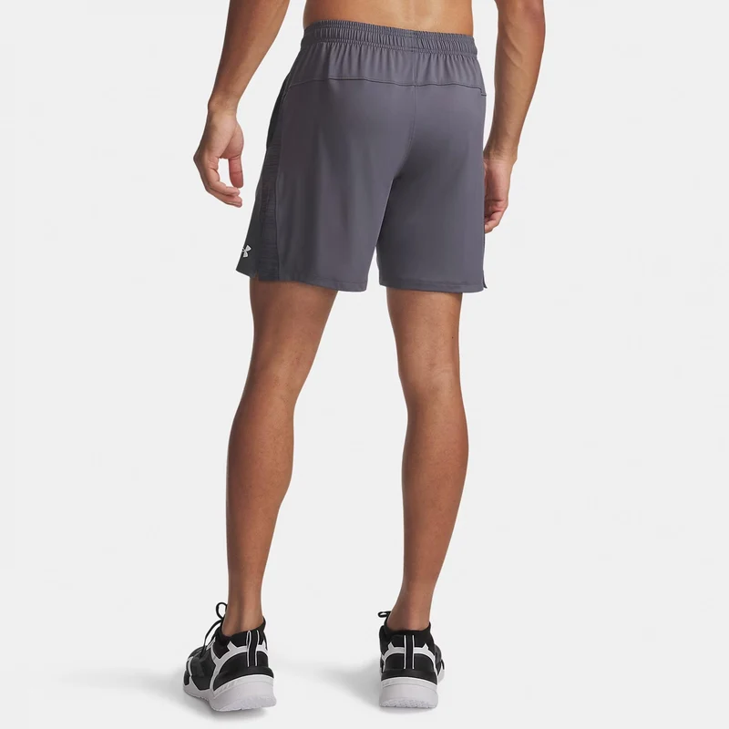 Tech Vent 7in Shorts Herren - grau, weiß