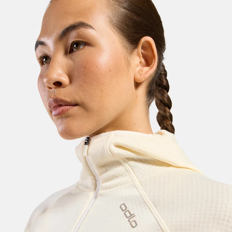 X-Alp Midlayer Laufshirt Damen - creme
