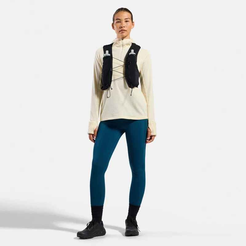 X-Alp Midlayer Laufshirt Damen - creme