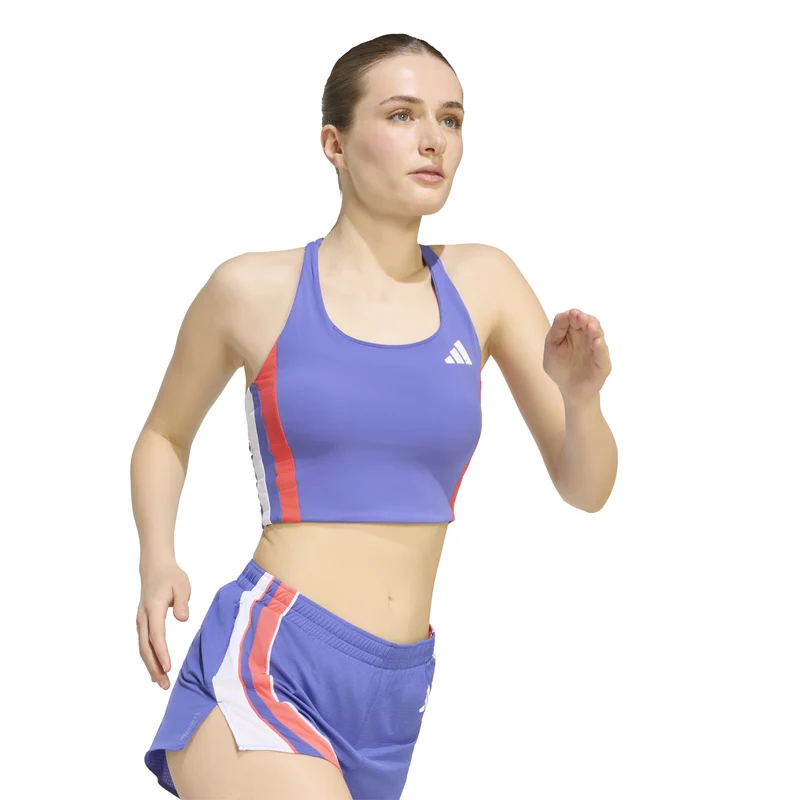adizero Archive Laufshirt Damen - blau, rot