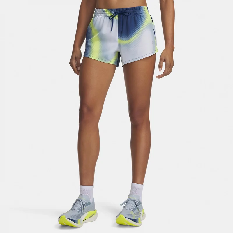 Velociti Pro 3in Laufshorts Damen - blau, mehrfarbig