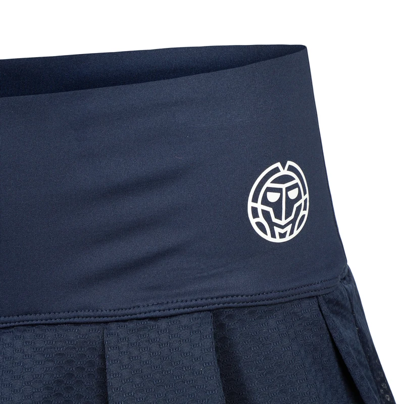 Crew Pleated Rock Damen-Dunkelblau