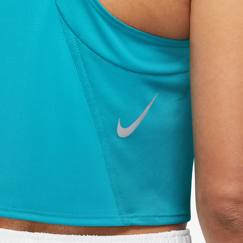 Dri-Fit Fast Crop Laufshirt Damen-Türkis