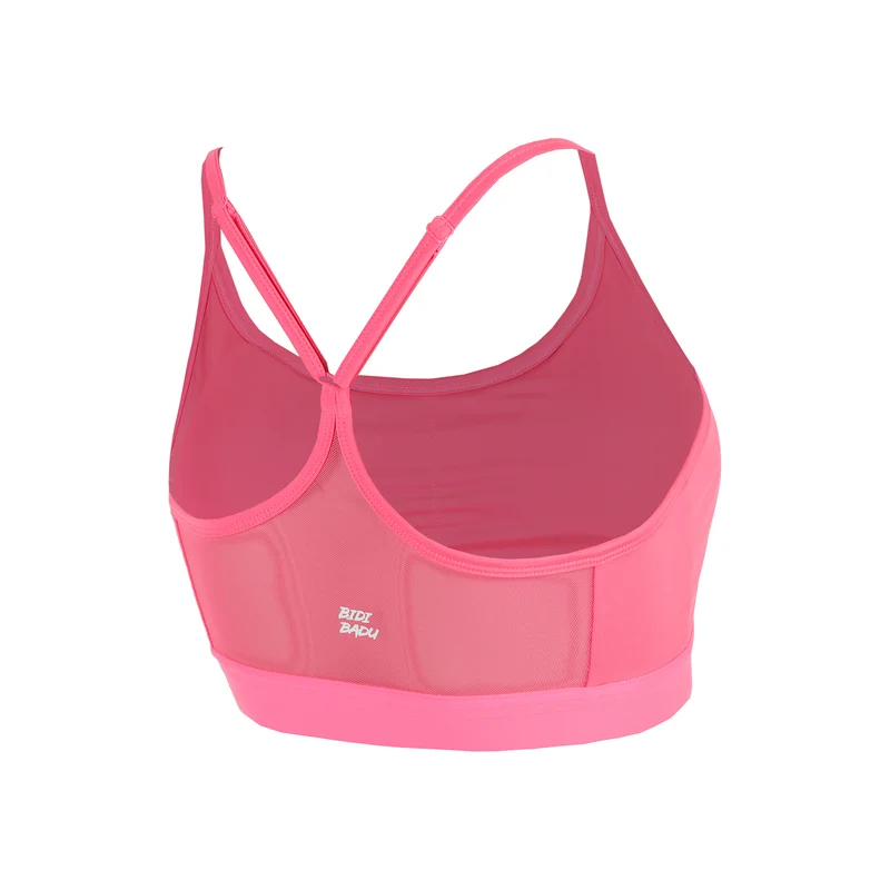 Crew Low Support Strappy Sport-BH Damen-Pink
