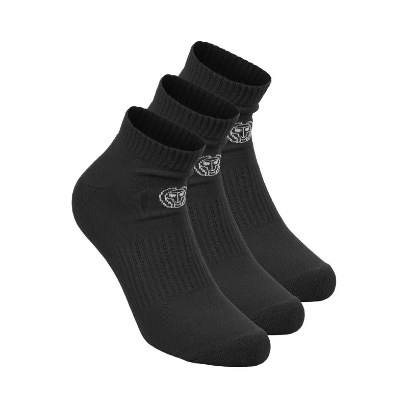Crew Performance Tennissocken 3er Pack Unisex - schwarz