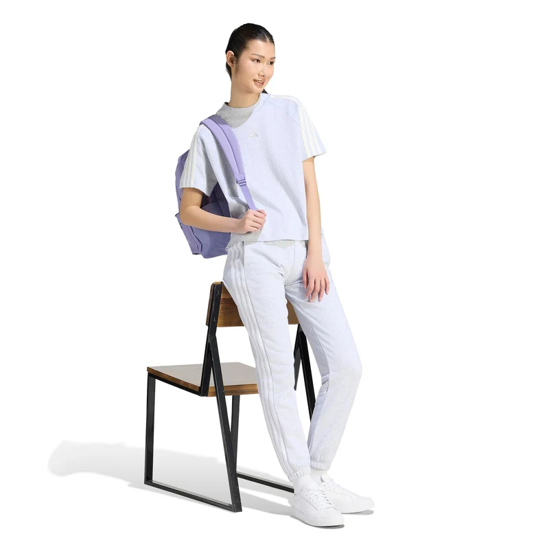 3Stripes T-Shirt Damen - hellgrau, offwhite