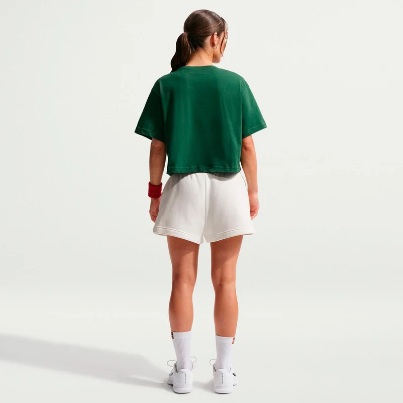 Slam Crop T-Shirt Damen - dunkelgrün