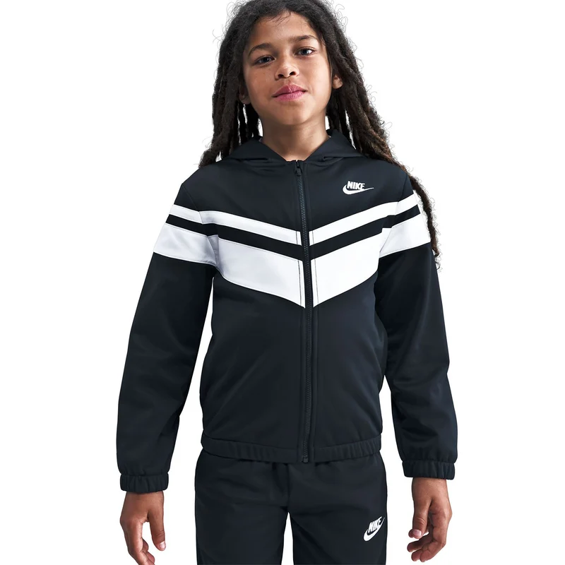 Sportswear Trainingsanzug Kinder - schwarz, weiß