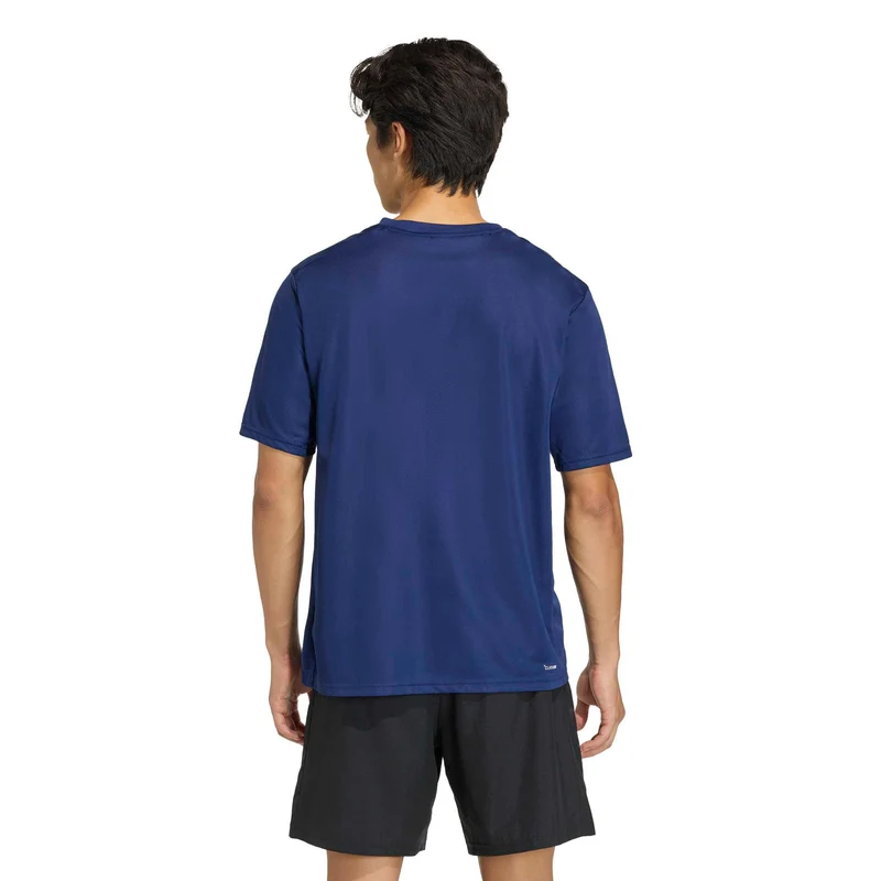 Basic T-Shirt Herren-dunkelblau
