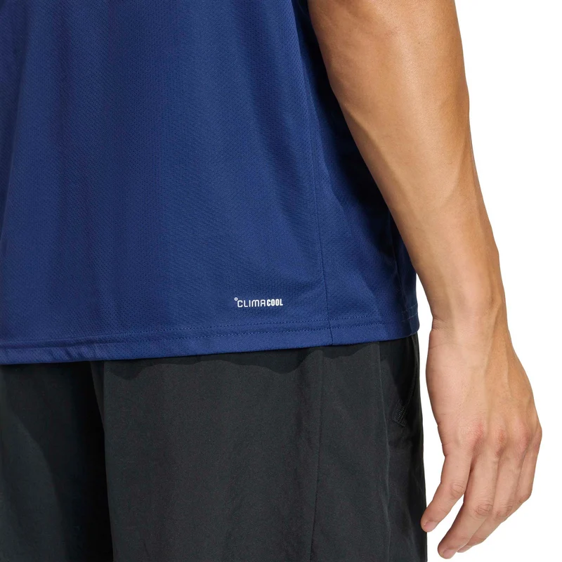 Basic T-Shirt Herren-dunkelblau