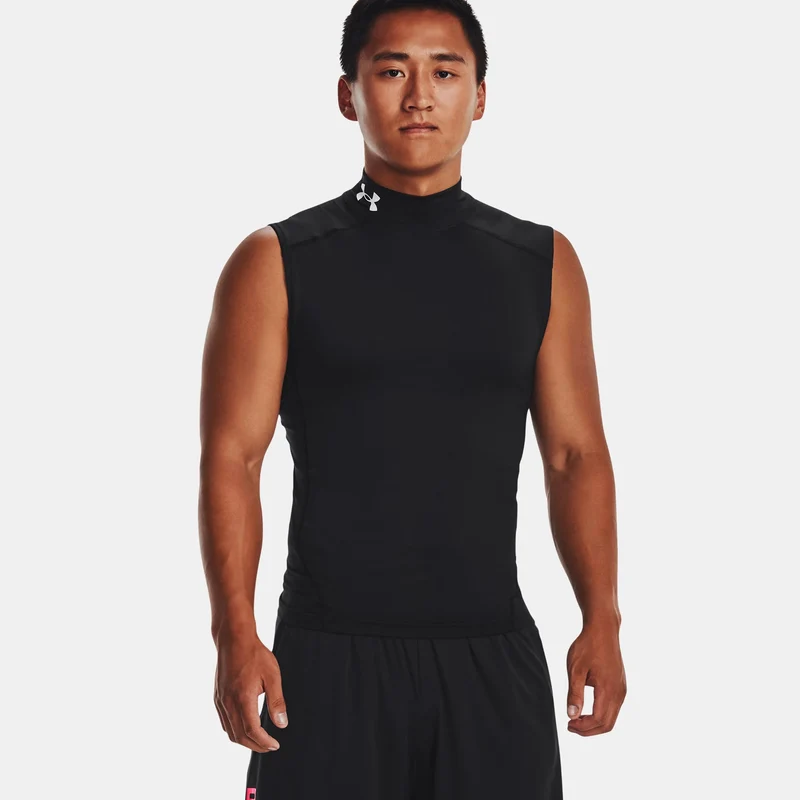 Armour Comp Mock Tank-Top Herren - schwarz,