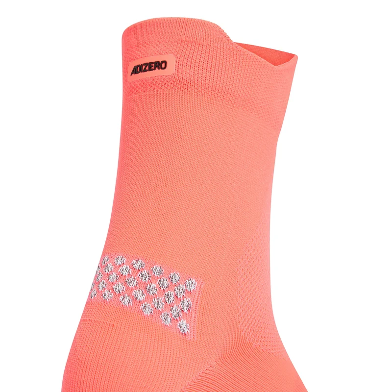 Adizero Laufsocken Unisex - koralle, schwarz