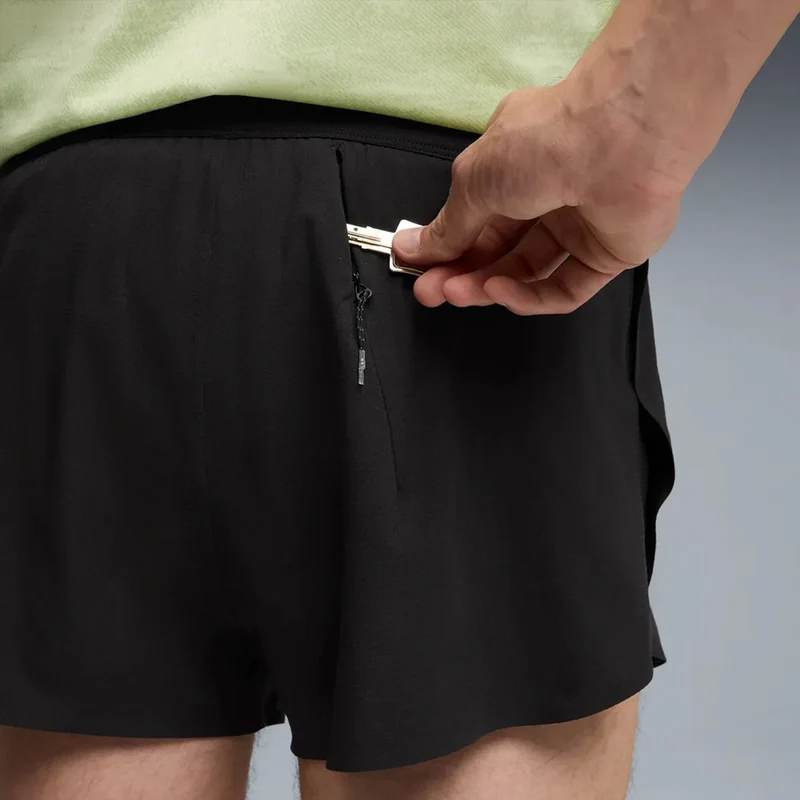 Lightspeed Ultraweave 2in Split Laufshorts Herren - schwarz