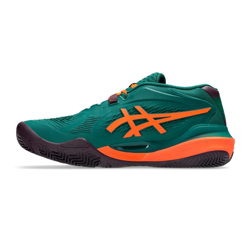 Gel-Resolution X Padelschuh Herren - dunkelgrün, neonorange