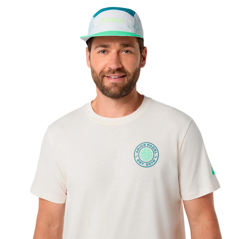 Court Graphic T-Shirt Herren - creme, grün