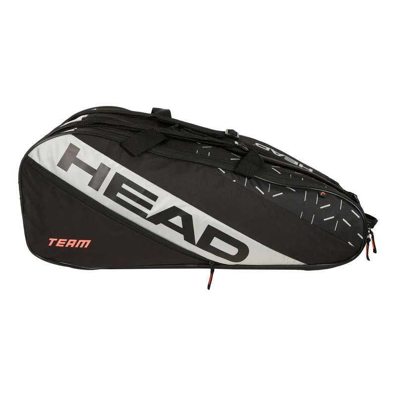 Team Racquet Bag L Schlägertasche-Schwarz,Grau