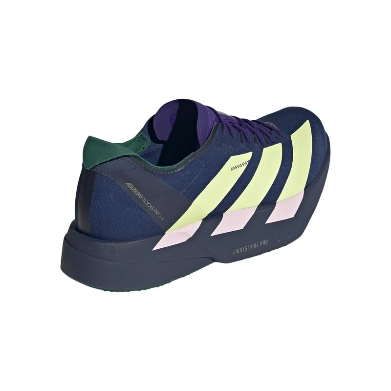 adizero Adios Pro 4 Wettkampfschuh Herren - dunkelblau, gelb