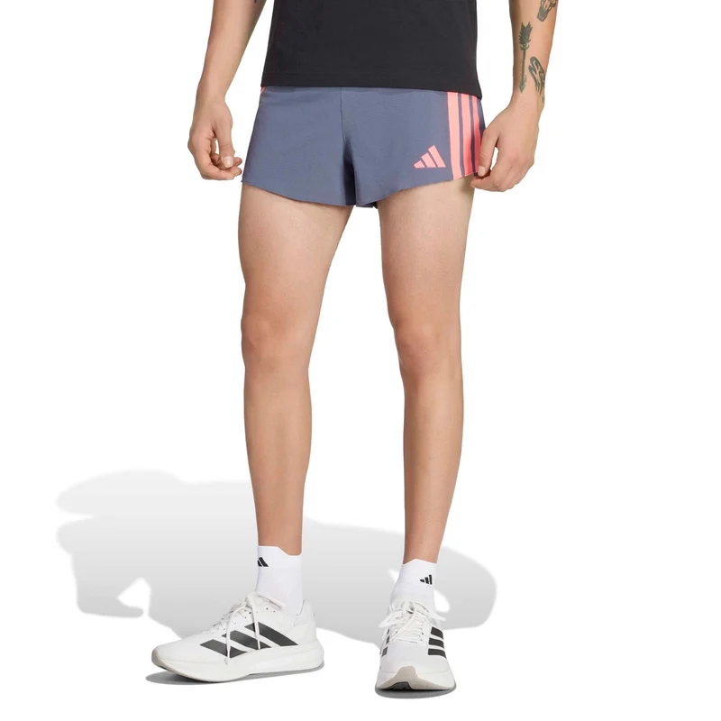 adizero Gel 3in Laufshorts Herren - grau, koralle