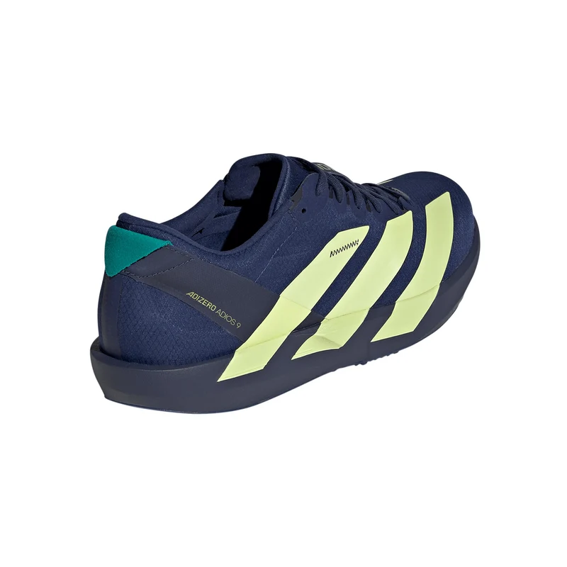 adizero Adios 9 Wettkampfschuh Herren - dunkelblau, gelb