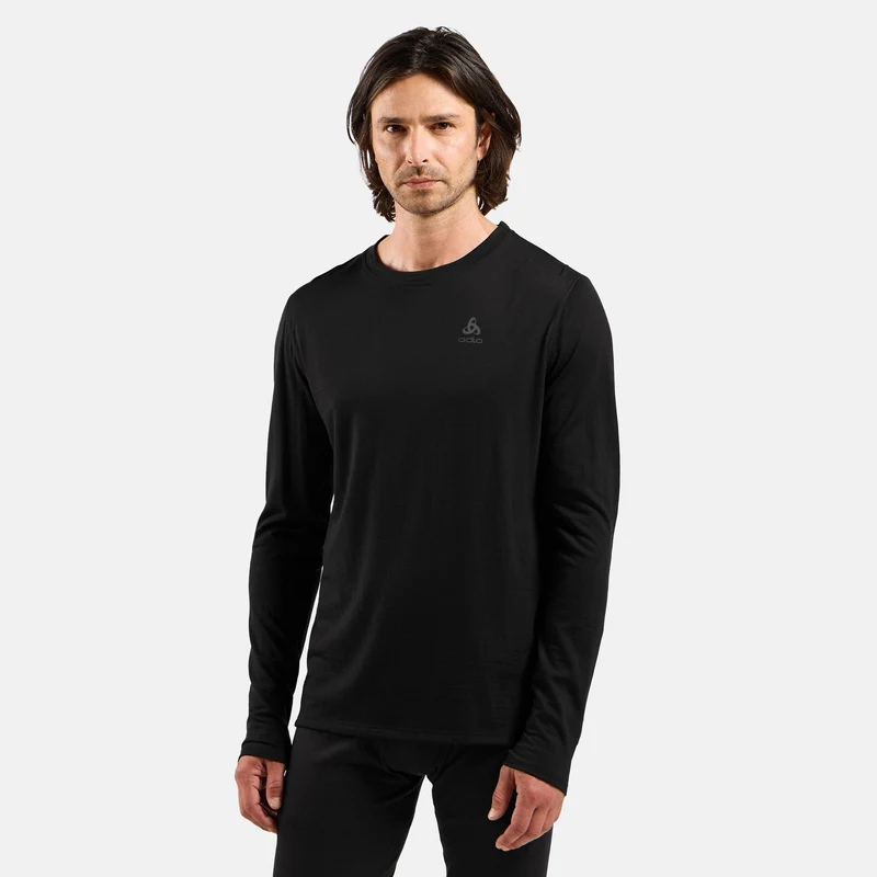 Merino 160Crew Longsleeve Herren-Schwarz