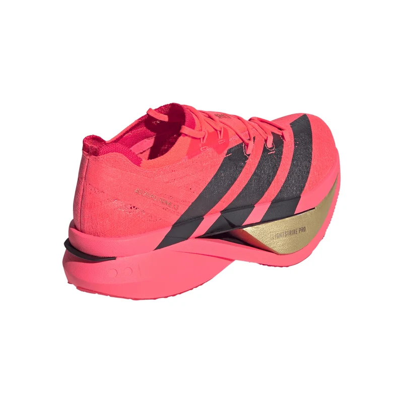 adizero Prime X3 Strung Wettkampfschuh Unisex - rot, schwarz