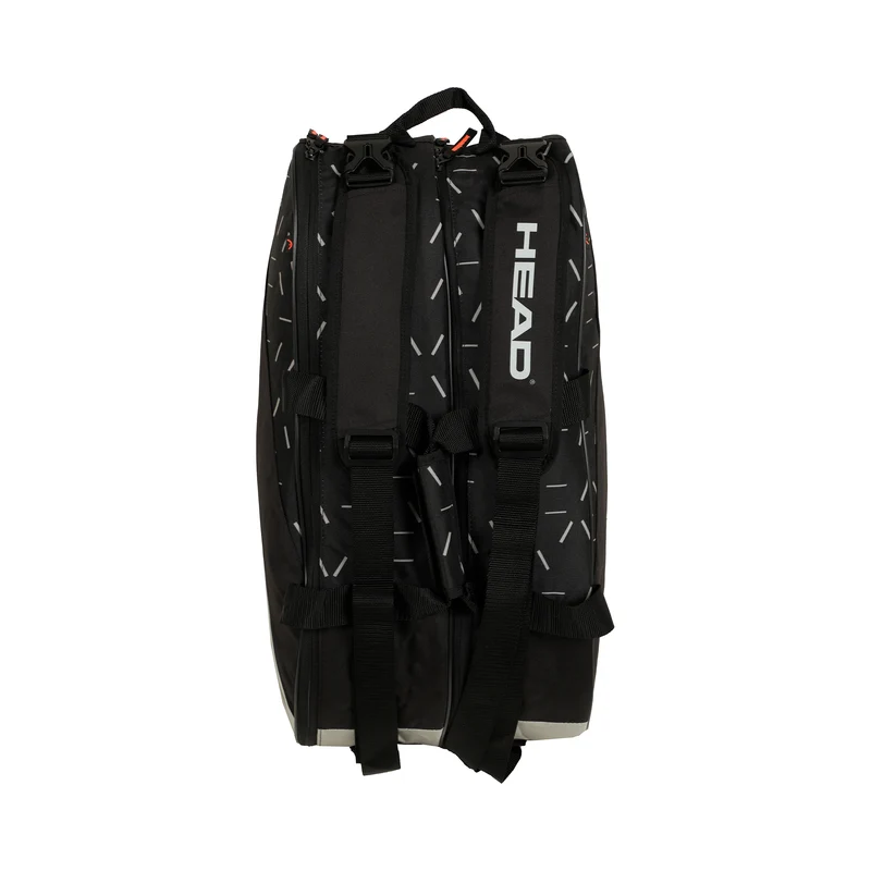 Team Padel Bag L Padelschlägertasche-Schwarz,Silber
