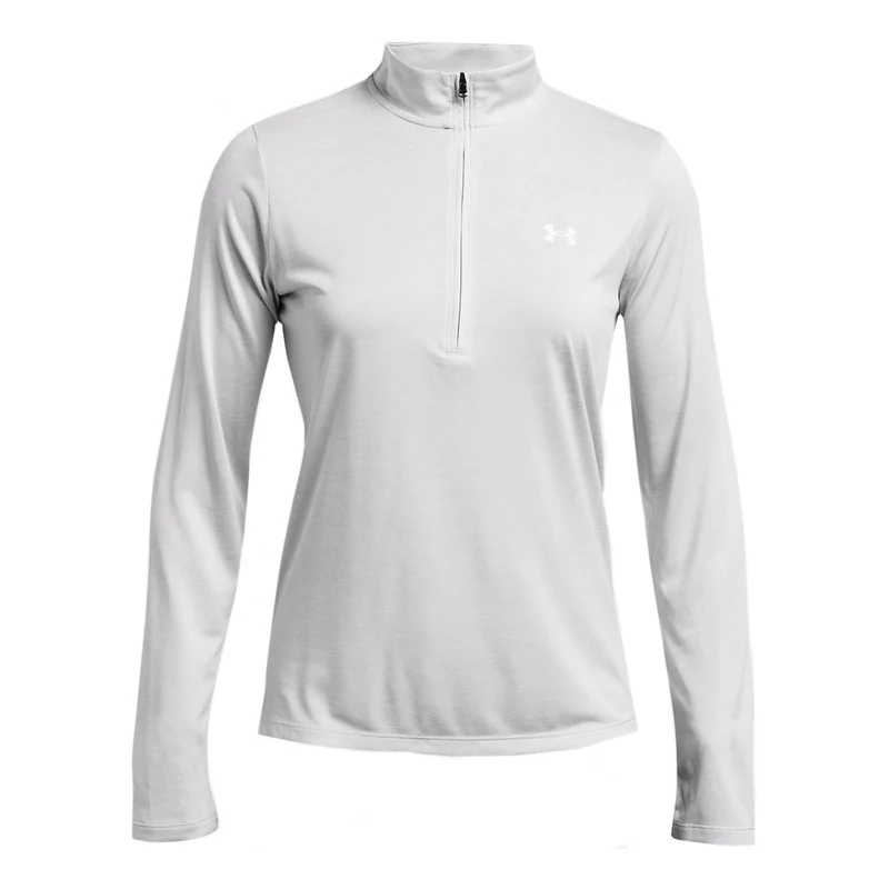 Tech Half-Zip Twist Longsleeve Damen-Grau