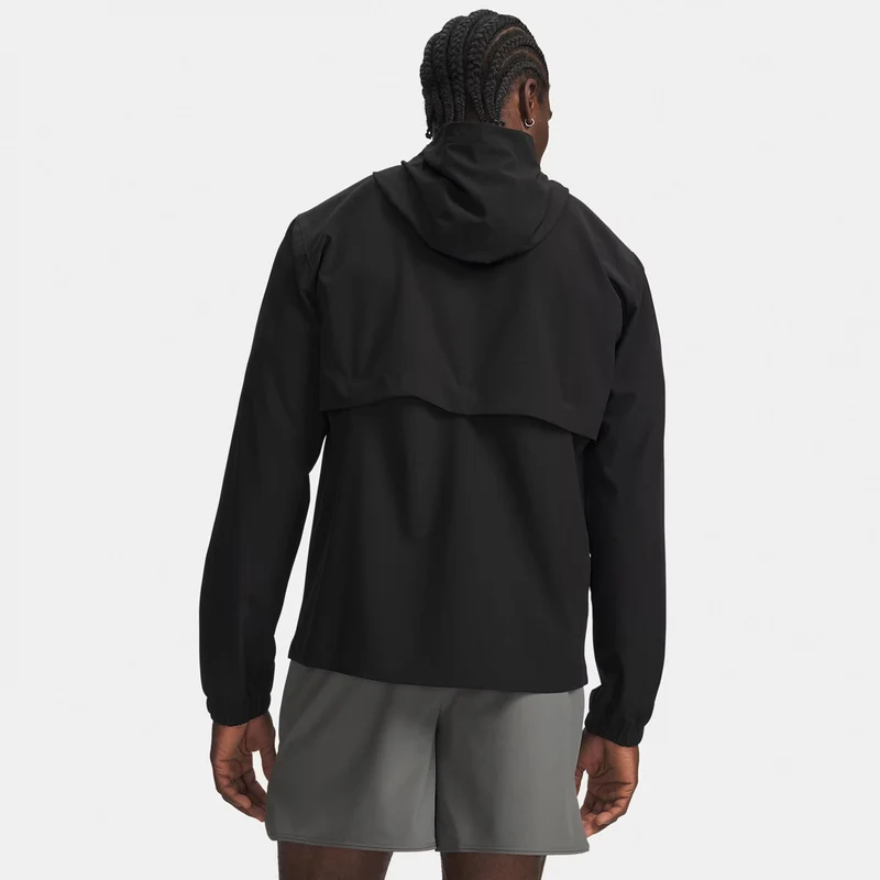 Velociti Hooded Laufjacke Herren - schwarz