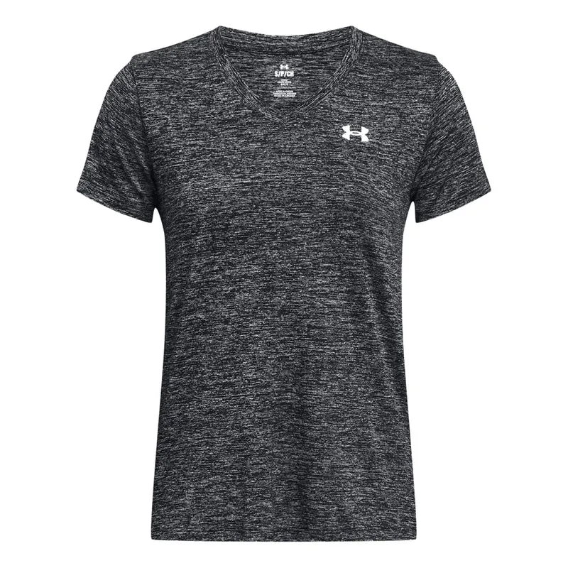 Tech Twist T-Shirt Damen-Schwarz
