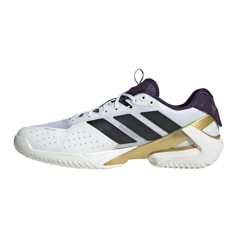 Adizero Ubersonic 5 Allcourtschuh Herren - weißaluminium, gold