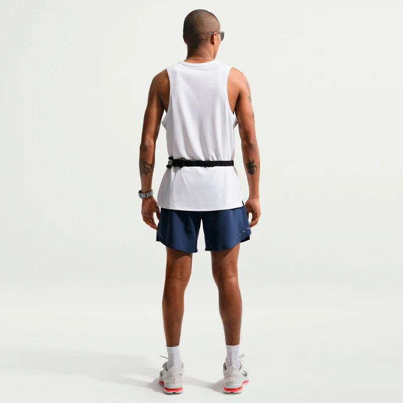 STRIDE 2IN1 7IN Laufshorts Herren - dunkelblau, silber
