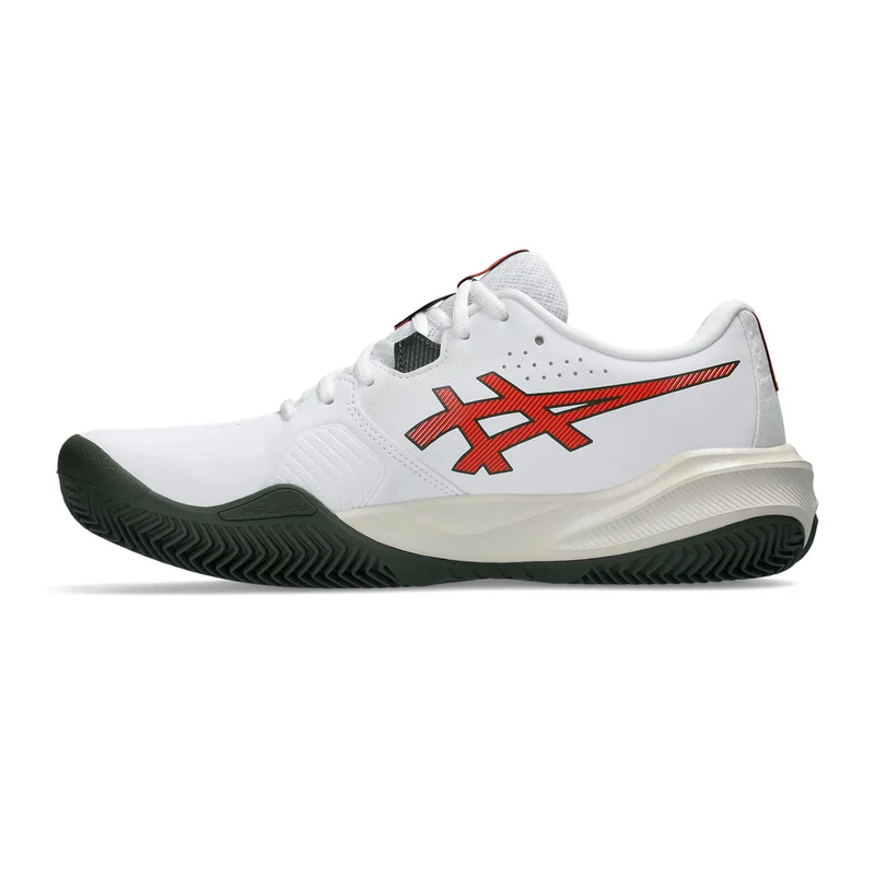 Gel-Challenger 15 Sandplatzschuh Herren - weiß, rot