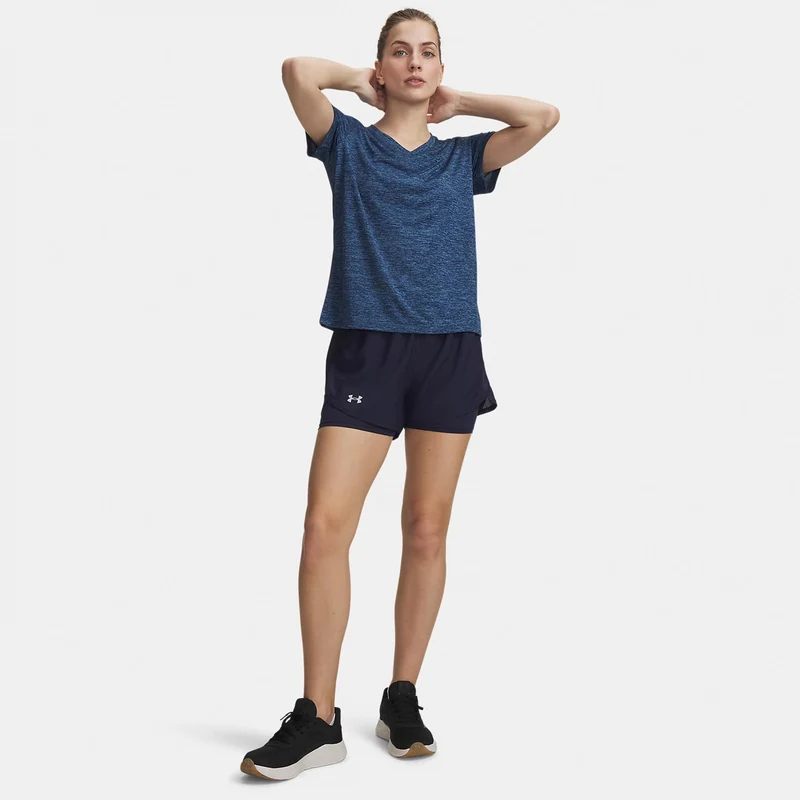 Fly By 2in1 Laufshorts Damen - dunkelblau