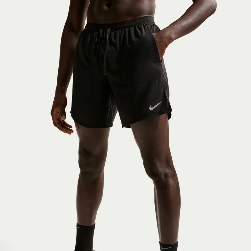 STRIDE 2IN1 7IN Laufshorts Herren - schwarz, silber