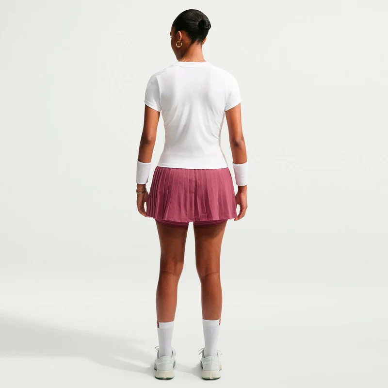 Dri-Fit Victory High Rise Pleated Rock Damen - mauve