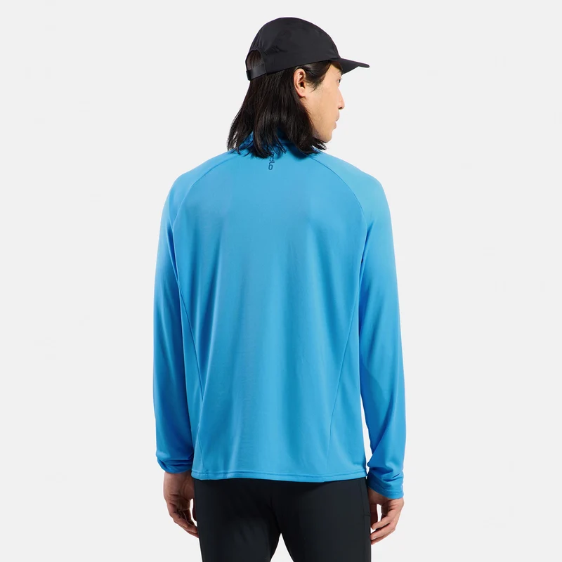 Essential Ceramiwarm Mid Layer 1/2 Zip Laufshirt Herren - hellblau