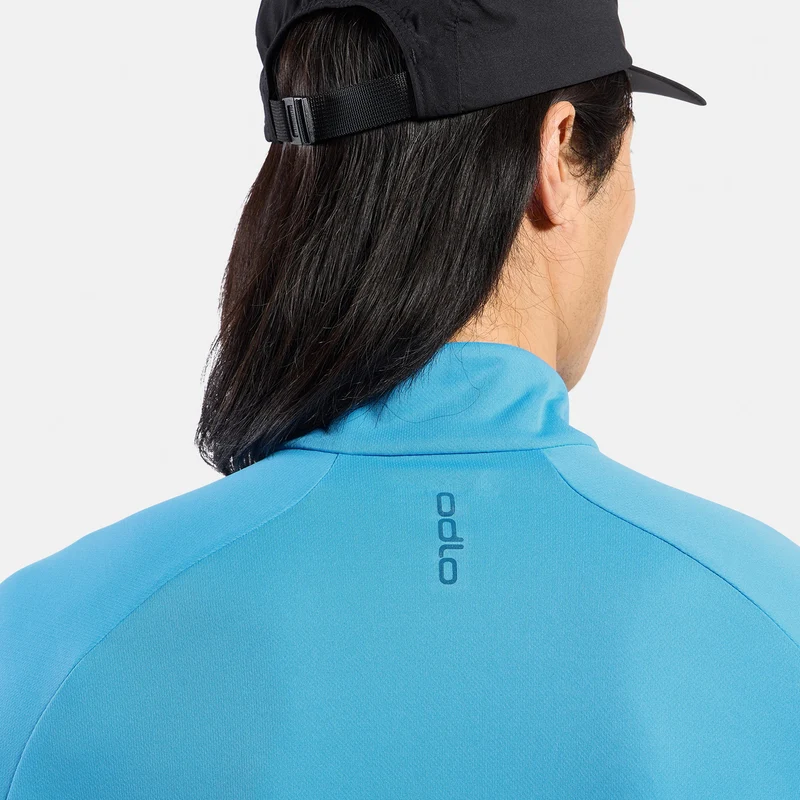 Essential Ceramiwarm Mid Layer 1/2 Zip Laufshirt Herren - hellblau