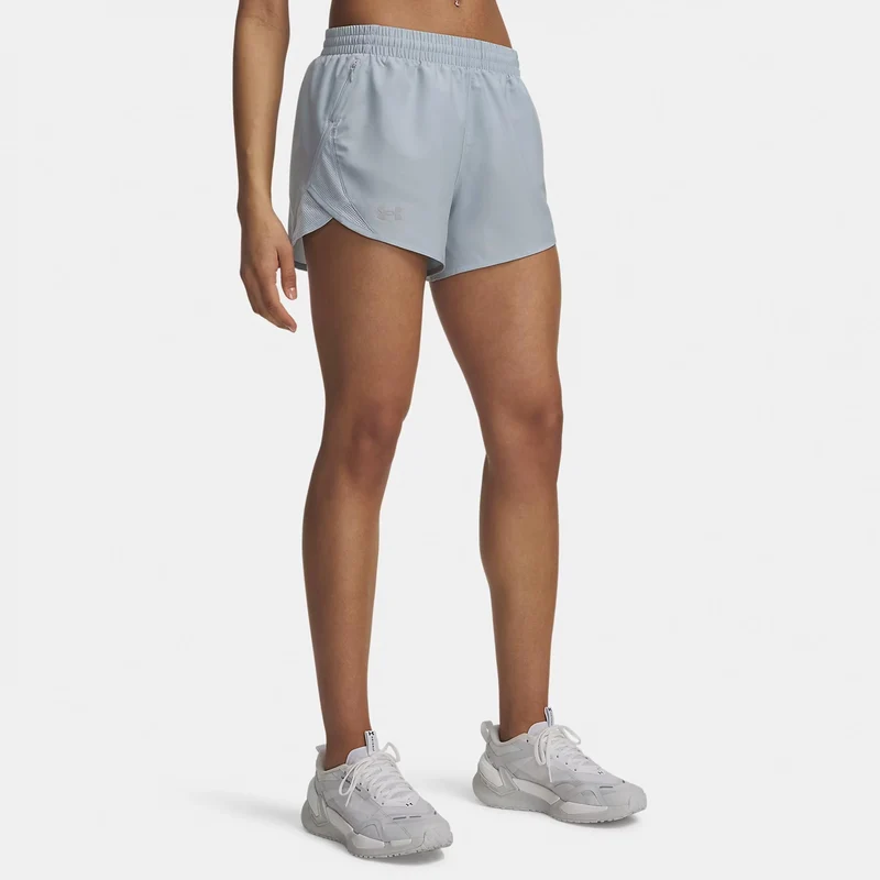 Fly By 3in Laufshorts Damen - blaugrau