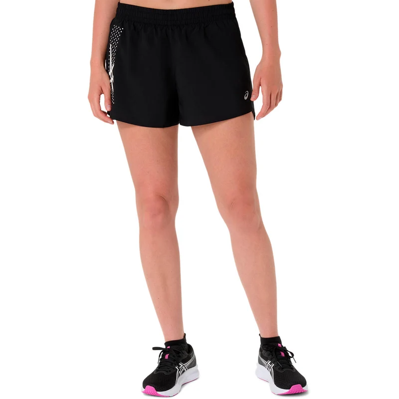 Metarun Split Laufshorts Damen-schwarz