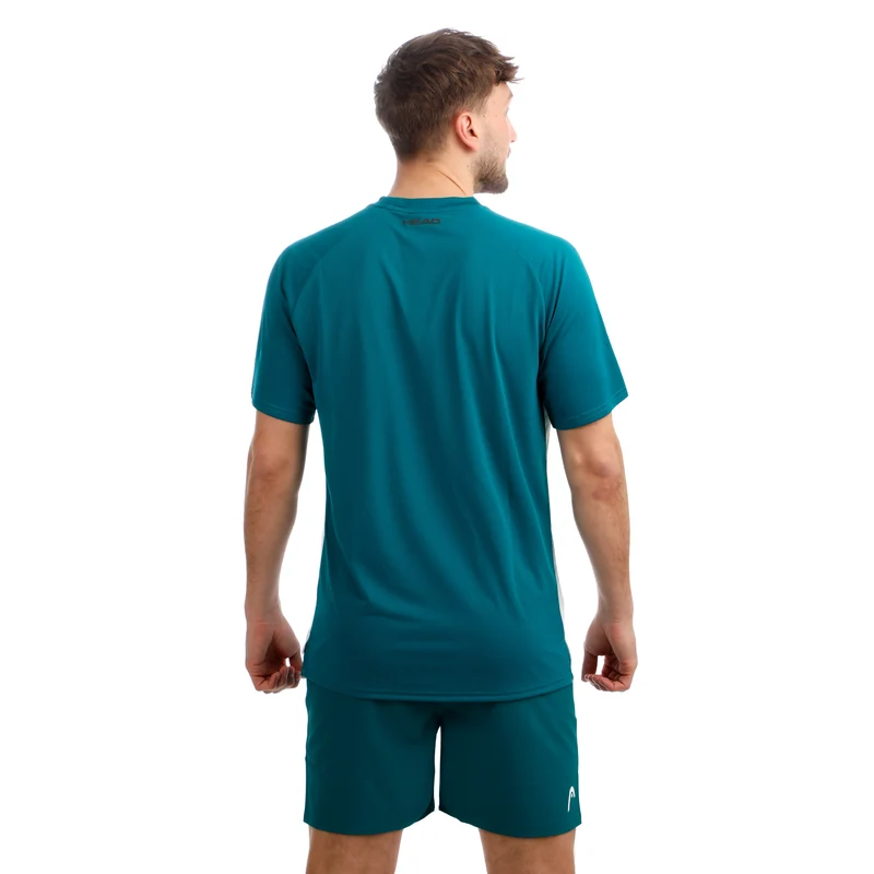 Topspin T-Shirt Herren-dunkelgrün, weiß