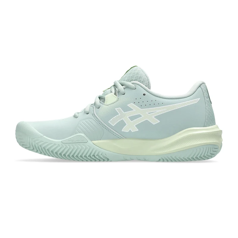 Gel-Challenger 15 Sandplatzschuh Damen - blaugrau, limette