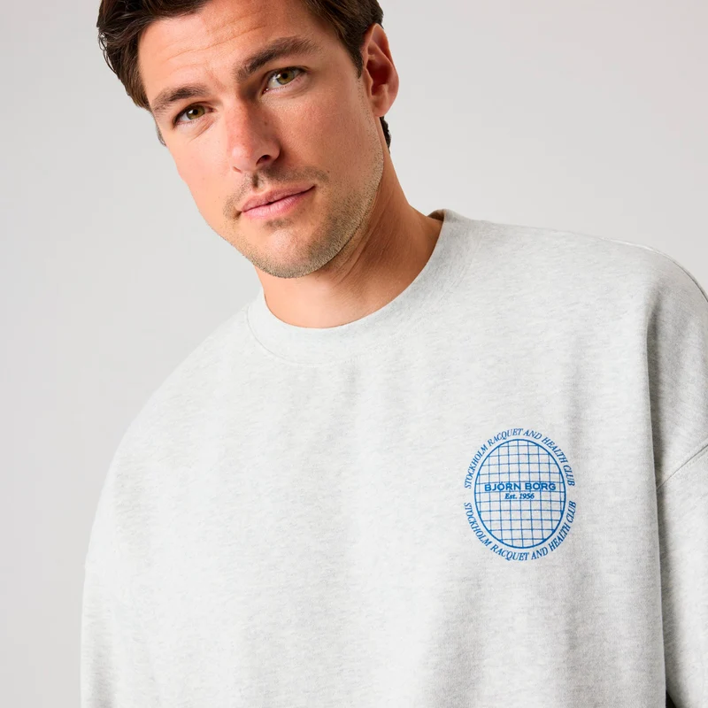 Ace Oversized Sweatshirt Herren - hellgrau