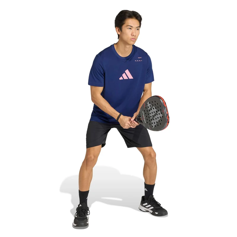 Padel Category Graphic T-Shirt Herren - dunkelblau, pink