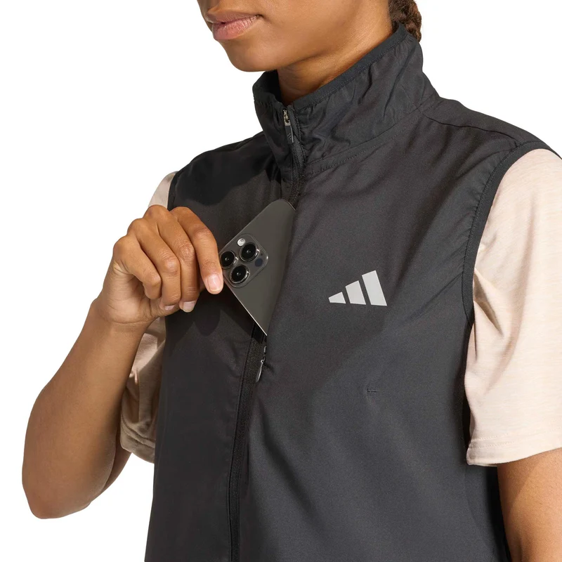 Run Essential Vest Laufweste Damen-schwarz